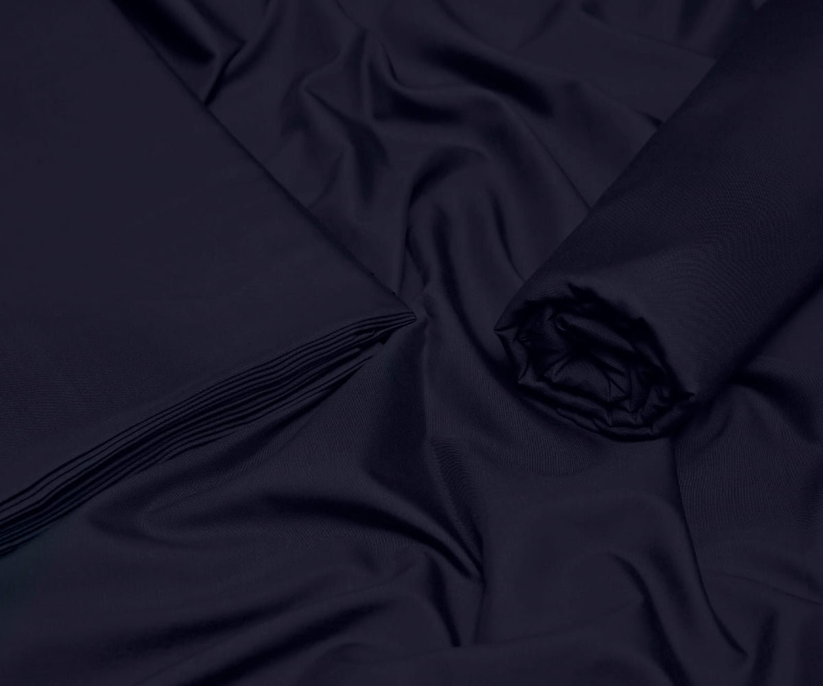 Wash & Wear Boski Finish- Navy Blue